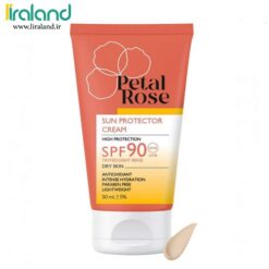 کرم ضد آفتاب رنگی Petal Rose SPF90 (رنگ بژ طبیعی) برای پوست خشک حجم 50ML