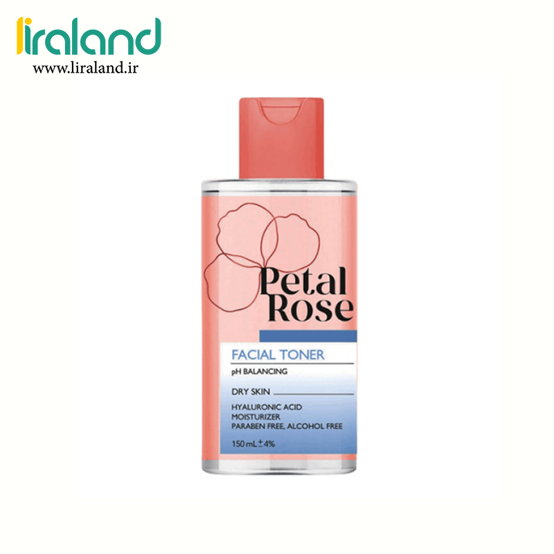 تونر پاک کننده آرایش Petal Rose برای پوست خشک